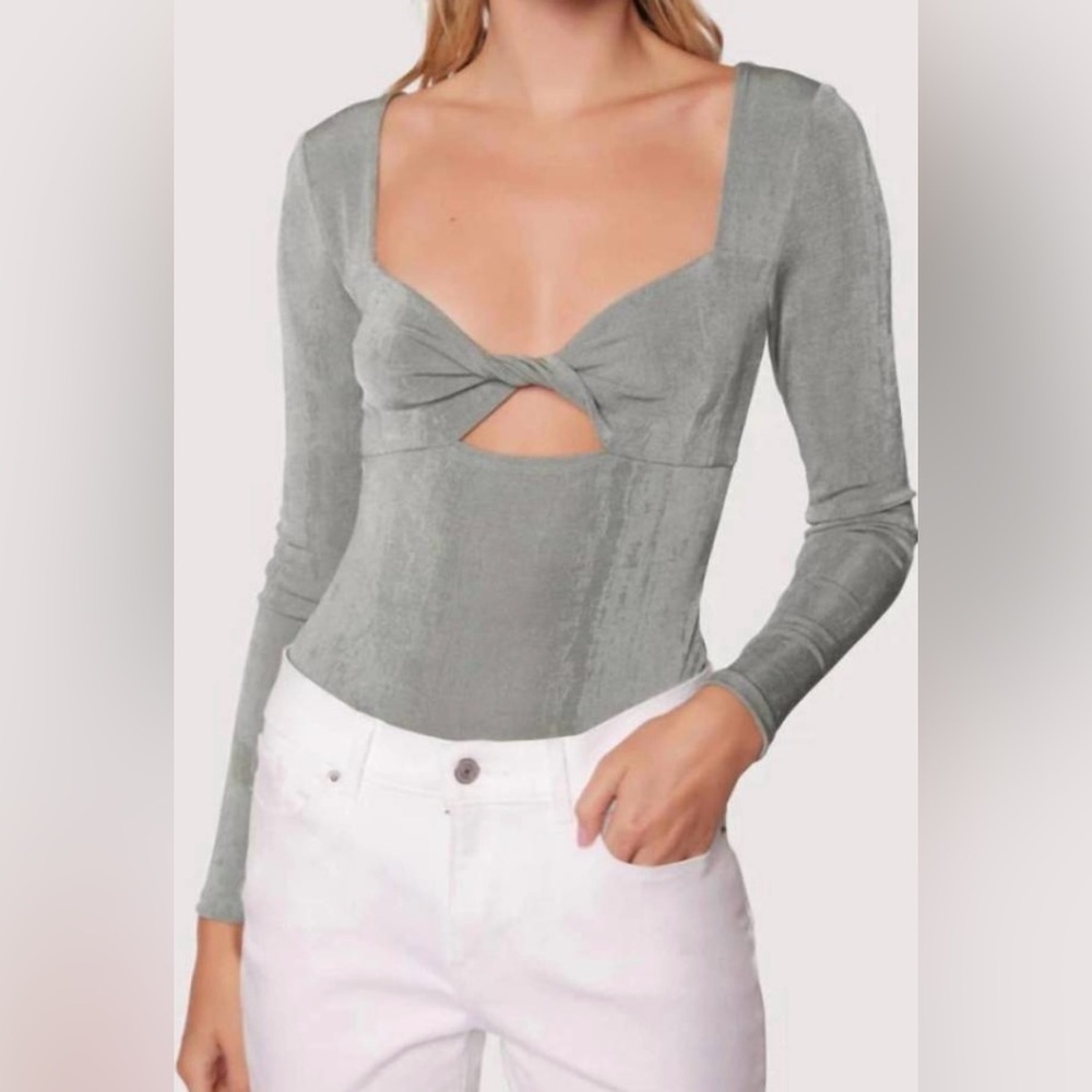 Lost + Wander Wild Sage Bodysuit NWT